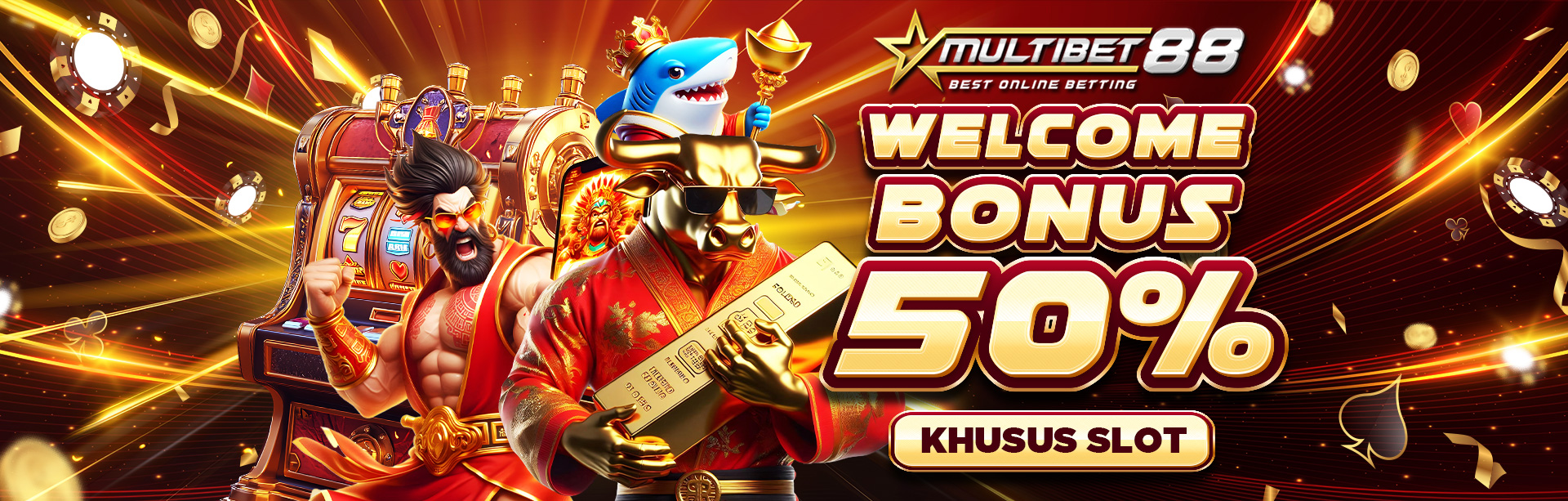 BONUS NEW MEMBER 50% SLOT DI AWAL