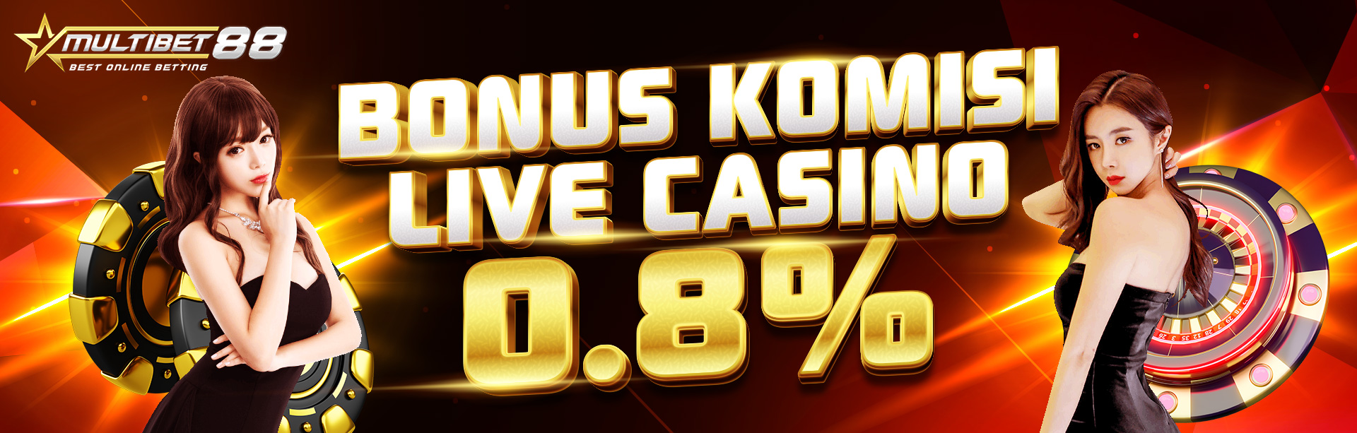 BONUS KOMISI LIVE CASINO 0.8%