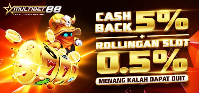 BONUS CASHBACK 5% + KOMISI 0.5% SLOT