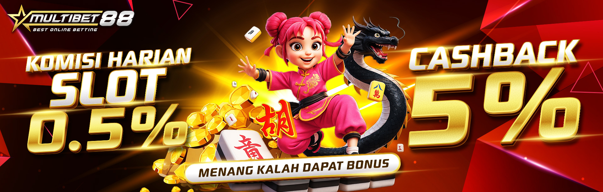 KOMISI HARIAN SLOT 0.5% & CASHBACK SLOT 5%