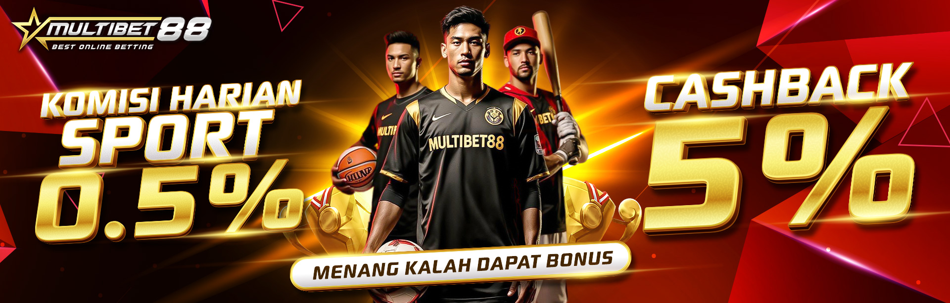 KOMISI HARIAN SPORT 0.5% & CASHBACK SPORT 5%