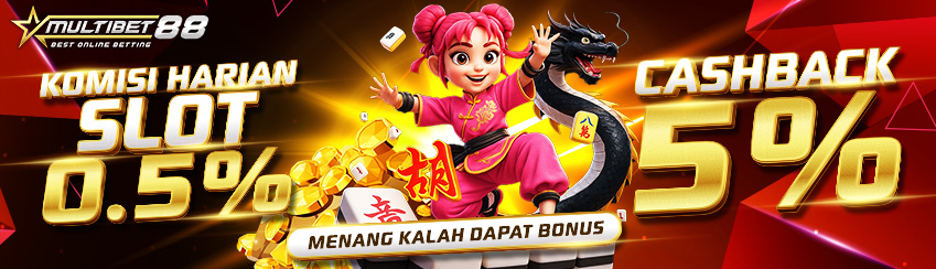 KOMISI HARIAN SLOT 0.5% & CASHBACK SLOT 5%